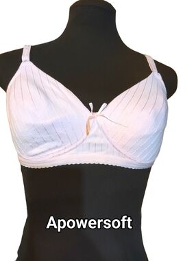 Fruit of the Loom Soft Cup Cotton Blend Bra — Size 38B